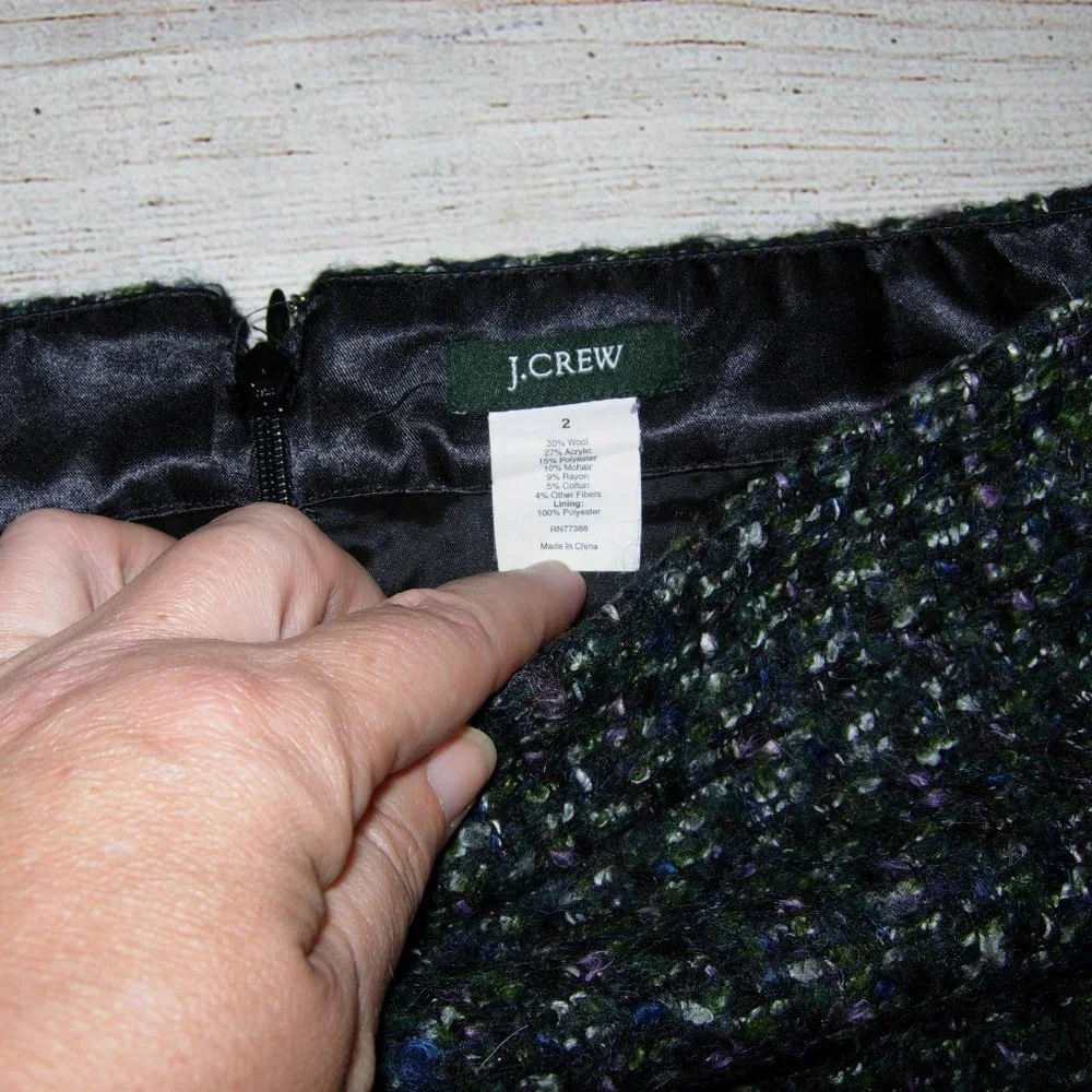 J Crew Wool Blend Pencil Skirt 2